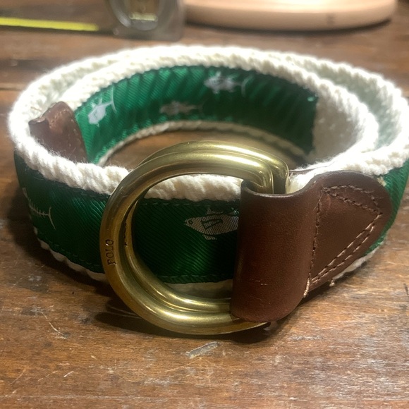 Polo Ralph Lauren Other - BNWOT POLO RALPH LAUREN SAILOR’S KNOT BELT WITH GREEN  TUNA FISHING MOTIF
